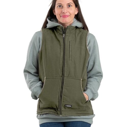 Women's Sherpa-Lined Softstone Duck Vest Thumbnail